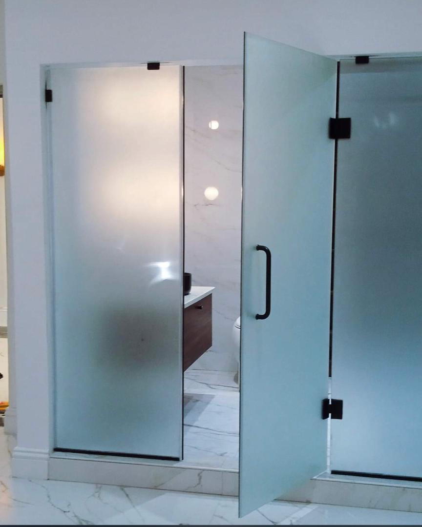 Frameless door and partition